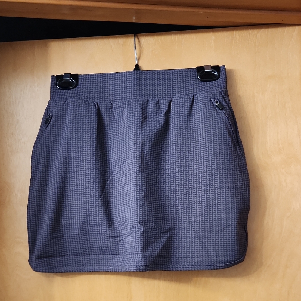 Gray Checkered Werk Dance/Gym Skort Size Small New In Package